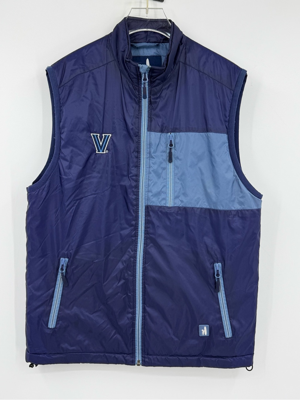 *johnnie-O Men's Trex Prep-Formance Navy & Light Blue Vest Villanova Mens Small